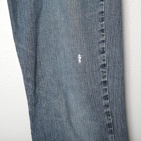 Vintage IKEDA 700 Straight Leg Jeans 90s Y2K Mid Rise Denim Retro Zipper Fly 31 - Picture 9 of 15